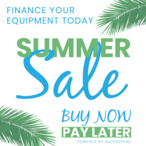 Finance your equipment today - summer sale - Buy now pay later